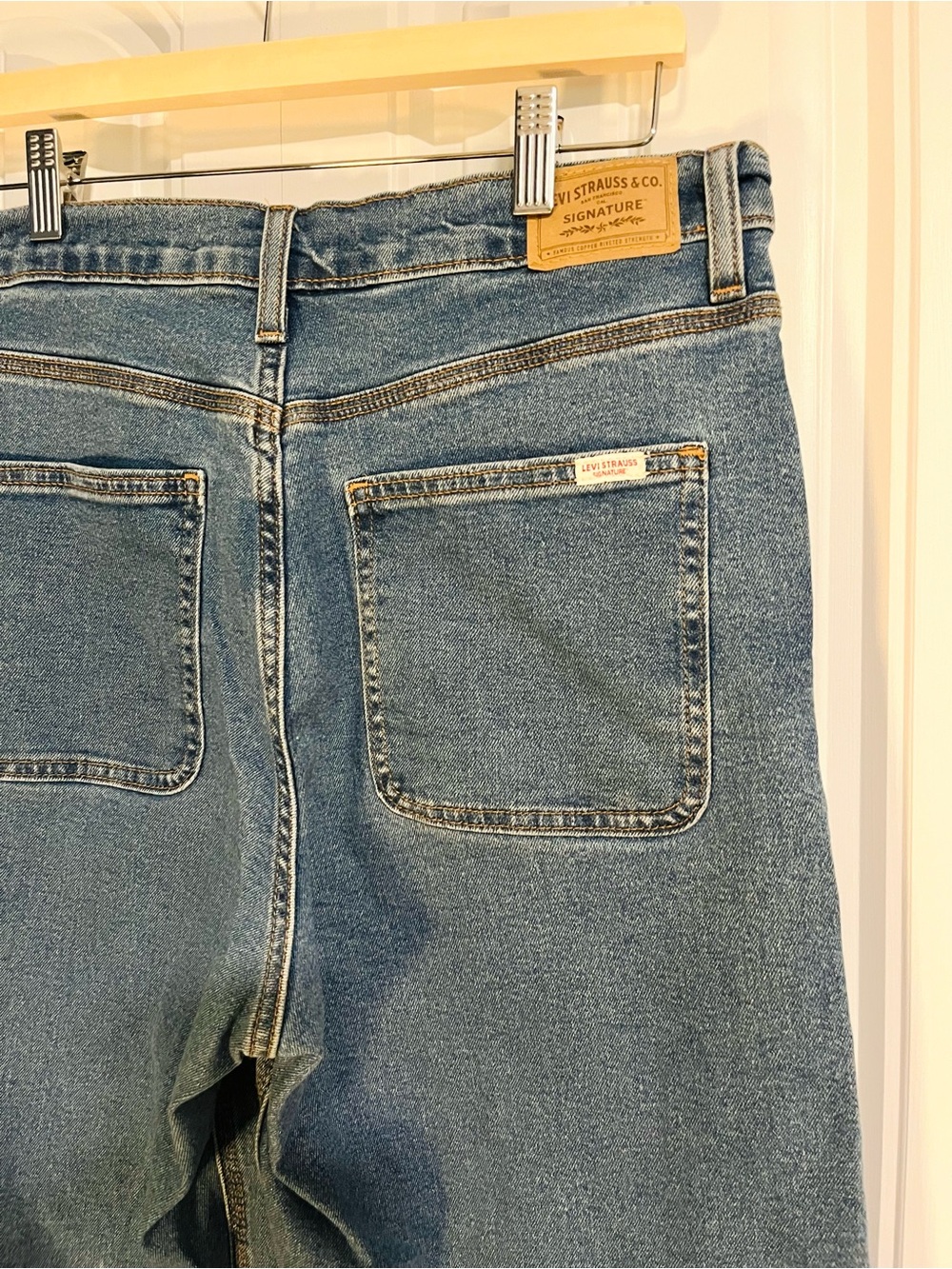 Levi’s Strauss Vintage Look High Rise Loose Straight Heritage Jeans Blue Size 8 - Picture 8 of 12